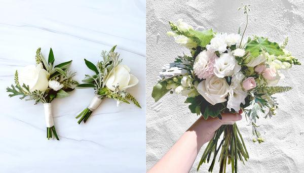 Santa Barbara courthouse wedding flowers